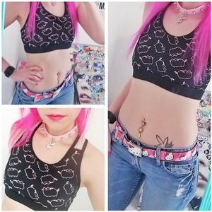 PUSHEEN Cat Hot Topic Racerback Sports Bra